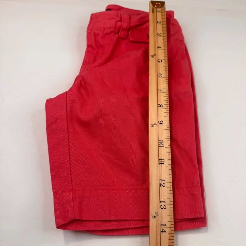 Ralph Lauren Chino Shorts Girl's Size 7 Pink Cotton Preppy Pockets Casual Summer
